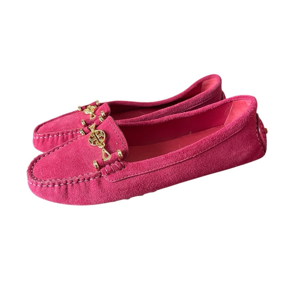 Tory Burch Daria Pink Moccasins